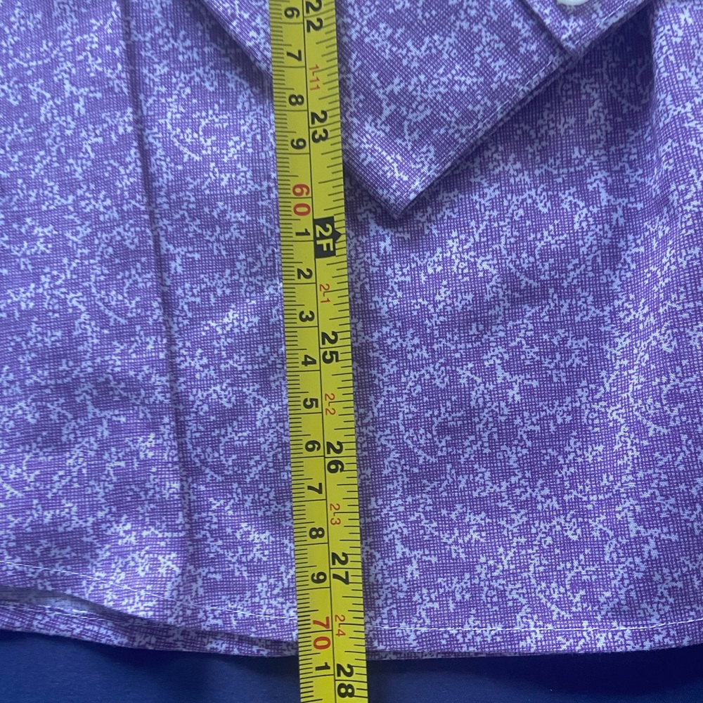 Eddie Bauer Purple Button-Up Shirt in Tall Size - Picture 11 of 12